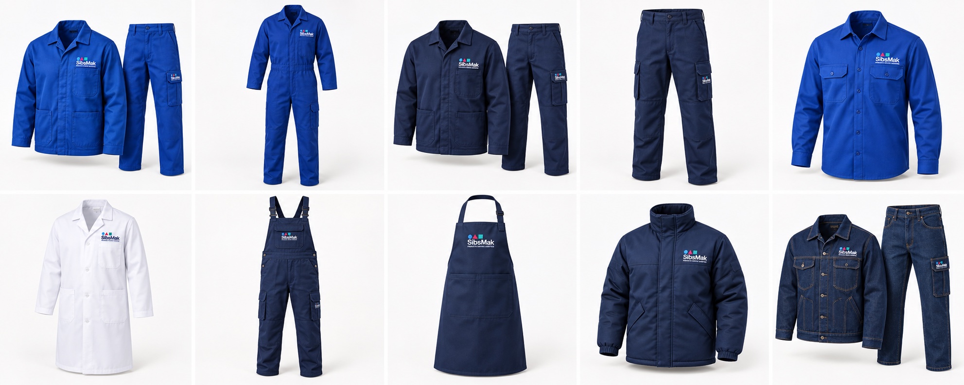 Workwear & Overalls — branded product mockup